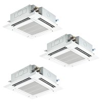 三菱 PLZT-ERMP224H5 業務用エアコン 4方向天井カセット i-スクエアタイプ スリムER 同時トリプル P224形 8馬力 三相 200V ワイヤード ♪∀
