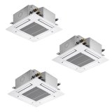 三菱 PLZT-ZRMP160G5 業務用エアコン 4方向天井カセット コンパクトタイプ スリムZR 同時トリプル P160形 6馬力 三相 200V ワイヤード ♪∀