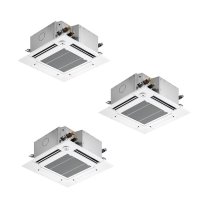 三菱 PLZT-ZRMP160GF5 業務用エアコン 4方向天井カセット コンパクトタイプ スリムZR 同時トリプル P160形 6馬力 三相 200V ワイヤード ♪∀