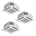 三菱 PLZT-ZRMP160HFG5 業務用エアコン 4方向天井カセット i-スクエアタイプ スリムZR 同時トリプル P160形 6馬力 三相 200V ワイヤード ♪∀