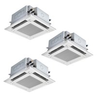 三菱 PLZT-ZRMP160HFG5 業務用エアコン 4方向天井カセット i-スクエアタイプ スリムZR 同時トリプル P160形 6馬力 三相 200V ワイヤード ♪∀