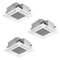 三菱 PLZT-ZRMP224G5 業務用エアコン 4方向天井カセット コンパクトタイプ スリムZR 同時トリプル P224形 8馬力 三相 200V ワイヤード ♪∀