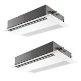 三菱 PMZX-DHRMP112F5 業務用エアコン 1方向天井カセット ズバ暖スリム DHシリーズ 同時ツイン P112形 4馬力 三相 200V ワイヤード ♪