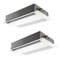 三菱 PMZX-DHRMP112F5 業務用エアコン 1方向天井カセット ズバ暖スリム DHシリーズ 同時ツイン P112形 4馬力 三相 200V ワイヤード ♪