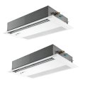 三菱 PMZX-HRMP80FF5 業務用エアコン 1方向天井カセット ズバ暖スリム Hシリーズ 同時ツイン P80形 3馬力 三相 200V ワイヤード ♪