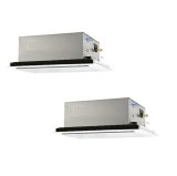 三菱 PLZX-DHRMP140L5 業務用エアコン 2方向天井カセット ズバ暖スリム DHシリーズ 同時ツイン P140形 5馬力 三相 200V ワイヤード ♪