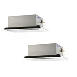 三菱 PLZX-HRMP140L5 業務用エアコン 2方向天井カセット ズバ暖スリム Hシリーズ 同時ツイン P140形 5馬力 三相 200V ワイヤード ♪
