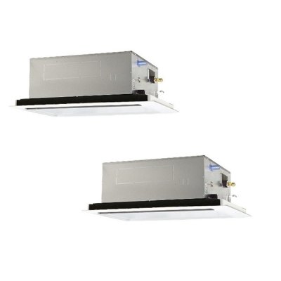 画像1: 三菱 PLZX-HRMP140L5 業務用エアコン 2方向天井カセット ズバ暖スリム Hシリーズ 同時ツイン P140形 5馬力 三相 200V ワイヤード ♪