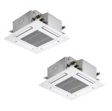 三菱 PLZX-DHRMP112G5 業務用エアコン 4方向天井カセット コンパクトタイプ ズバ暖スリム DHシリーズ 同時ツイン P112形 4馬力 三相 200V ワイヤード ♪