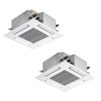 三菱 PLZX-DHRMP140G5 業務用エアコン 4方向天井カセット コンパクトタイプ ズバ暖スリム DHシリーズ 同時ツイン P140形 5馬力 三相 200V ワイヤード ♪