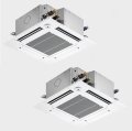 三菱 PLZX-HRMP112GF5 業務用エアコン 4方向天井カセット コンパクトタイプ ズバ暖スリム Hシリーズ 同時ツイン P112形 4馬力 三相 200V ワイヤード ♪
