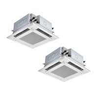 三菱 PLZX-HRMP112HFG5 業務用エアコン 4方向天井カセット i-スクエアタイプ ズバ暖スリム Hシリーズ 同時ツイン P112形 4馬力 三相 200V ワイヤード ♪