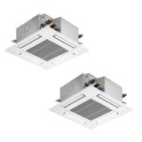 三菱 PLZX-HRMP140G5 業務用エアコン 4方向天井カセット コンパクトタイプ ズバ暖スリム Hシリーズ 同時ツイン P140形 5馬力 三相 200V ワイヤード ♪