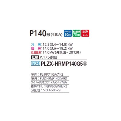 画像2: 三菱 PLZX-HRMP140G5 業務用エアコン 4方向天井カセット コンパクトタイプ ズバ暖スリム Hシリーズ 同時ツイン P140形 5馬力 三相 200V ワイヤード ♪