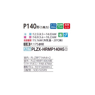 画像2: 三菱 PLZX-HRMP140H5 業務用エアコン 4方向天井カセット i-スクエアタイプ ズバ暖スリム Hシリーズ 同時ツイン P140形 5馬力 三相 200V ワイヤード ♪
