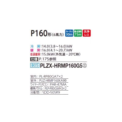 画像2: 三菱 PLZX-HRMP160G5 業務用エアコン 4方向天井カセット コンパクトタイプ ズバ暖スリム Hシリーズ 同時ツイン P160形 6馬力 三相 200V ワイヤード ♪