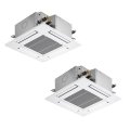 三菱 PLZX-HRMP80G5 業務用エアコン 4方向天井カセット コンパクトタイプ ズバ暖スリム Hシリーズ 同時ツイン P80形 3馬力 三相 200V ワイヤード ♪