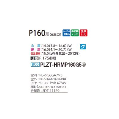 画像2: 三菱 PLZT-HRMP160G5 業務用エアコン 4方向天井カセット コンパクトタイプ ズバ暖スリム Hシリーズ 同時トリプル P160形 6馬力 三相 200V ワイヤード ♪