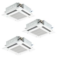 三菱 PLZT-HRMP160H5 業務用エアコン 4方向天井カセット i-スクエアタイプ ズバ暖スリム Hシリーズ 同時トリプル P160形 6馬力 三相 200V ワイヤード ♪