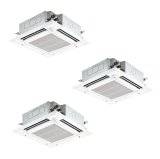 三菱 PLZT-HRMP160HF5 業務用エアコン 4方向天井カセット i-スクエアタイプ ズバ暖スリム Hシリーズ 同時トリプル P160形 6馬力 三相 200V ワイヤード ♪