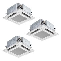 三菱 PLZT-HRMP160HFG5 業務用エアコン 4方向天井カセット i-スクエアタイプ ズバ暖スリム Hシリーズ 同時トリプル P160形 6馬力 三相 200V ワイヤード ♪