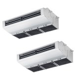 三菱 PCZX-ERMP160H5 業務用エアコン 厨房用天吊 スリムER 同時ツイン P160形 6馬力 三相 200V ワイヤード ♪
