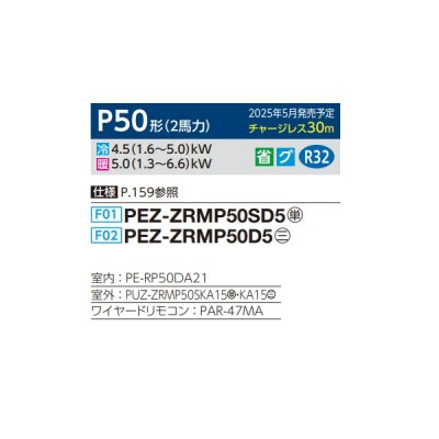 画像2: 三菱 PEZ-ZRMP50D5 業務用エアコン 天井埋込 スリムZR 標準シングル P50形 2馬力 三相 200V ワイヤード ♪∀
