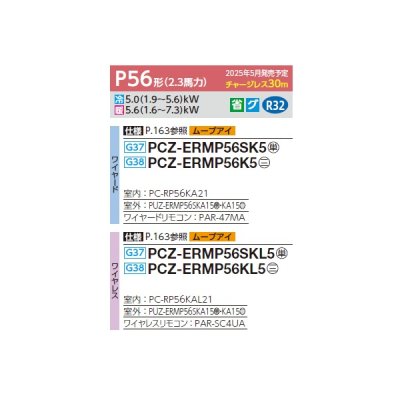画像2: 三菱 PCZ-ERMP56SK5 業務用エアコン 天吊 スリムER 標準シングル P56形 2.3馬力 単相 200V ワイヤード ♪∀