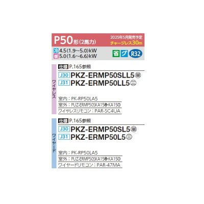 画像2: 三菱 PKZ-ERMP50SL5 業務用エアコン 壁掛 スリムER 標準シングル P50形 2馬力 単相 200V ワイヤード ♪∀