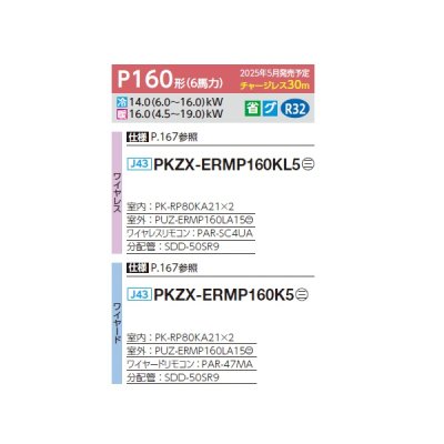 画像2: 三菱 PKZX-ERMP160K5 業務用エアコン 壁掛 スリムER 同時ツイン P160形 6馬力 三相 200V ワイヤード ♪∀