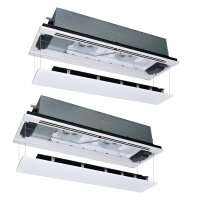 三菱重工 [FDTWV2246HP6S ラクリーナパネル] 業務用エアコン 天井埋込形2方向吹出し ツイン ハイパーインバータ P224 8馬力 三相200V ワイヤード ♪