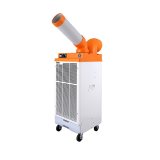 スイデン SS-25DJR-1P スポットエアコン 防雨形 クールスイファン 冷風1口 自動首振り装置内蔵 100V ポッキンプラグ付［♪］