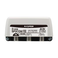 マスプロ電工 SP2CDW 全端子電流通過型 2分配器 マスト取付 屋外(内)用