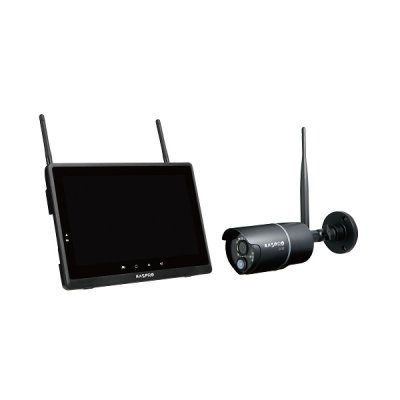 画像1: マスプロ電工 WHCBL10M4 モニター＆ワイヤレスHDカメラセット モニター＆カメラセット(Full HD) モニターサイズ10.1インチ バレット型カメラ