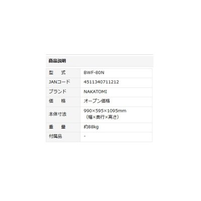 画像3: ナカトミ BWF-80N 80cm大型風洞扇 三相200V 全閉式モーター♪