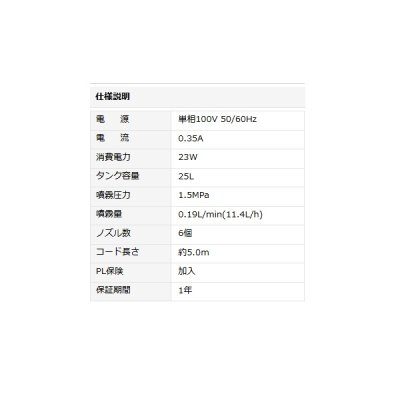 画像4: ナカトミ M-25TA 25Lミストタンクキット 単相100V♪
