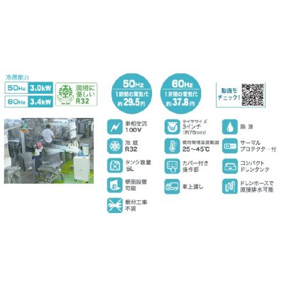 画像2: ナカトミ SAC-34 ツインダクトスポットクーラー 単相100V♪