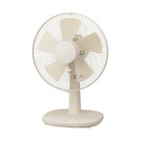 ユアサプライムス YUASA YT-3011F(LC) ミニリビングファン 扇風機 5枚羽根 コンパクト お座敷扇 押しボタン ベージュ ℃℃