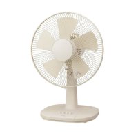 ユアサプライムス YUASA YT-3011F(LC) ミニリビングファン 扇風機 5枚羽根 コンパクト お座敷扇 押しボタン ベージュ ℃℃