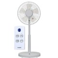 ユアサプライムス YUASA YK-D3403GFR(W) リビングファン 扇風機 5枚羽根 静音 省エネ DCモーター リモコン付き ホワイト ℃℃