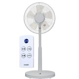 ユアサプライムス YUASA YK-D3403GFR(W) リビングファン 扇風機 5枚羽根 静音 省エネ DCモーター リモコン付き ホワイト ℃℃