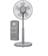 ユアサプライムス YUASA YK-D3403GFR(H) リビングファン 扇風機 5枚羽根 静音 省エネ DCモーター リモコン付き グレー ℃℃