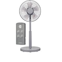 ユアサプライムス YUASA YK-D3403GFR(H) リビングファン 扇風機 5枚羽根 静音 省エネ DCモーター リモコン付き グレー ℃℃