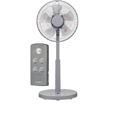 画像1: ユアサプライムス YUASA YK-D3403GFR(H) リビングファン 扇風機 5枚羽根 静音 省エネ DCモーター リモコン付き グレー ℃℃