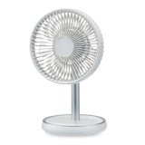 ユアサプライムス YUASA YL-DCL170GM(W) コンパクトファン DCモーター 小型 扇風機 USB給電 上下伸縮 ホワイト ℃℃