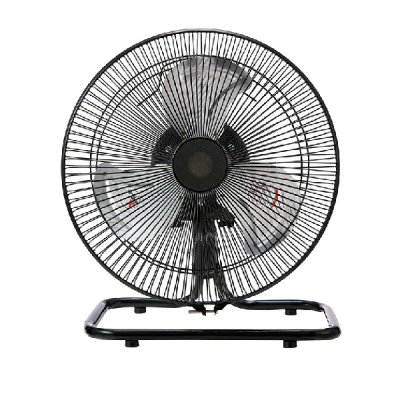 画像1: ユアサプライムス YUASA YAF-259G(K) コンパクトアルミ扇風機 ブラック ℃℃