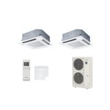 パナソニック [PA-P280U7HDNBX＋分岐管] 業務用エアコン 4方向天井カセット形 標準(ワイヤレス) 同時ツイン P280 形10.0馬力 三相200V ♪