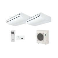 パナソニック [PA-P140T7HDNBX＋分岐管] 業務用エアコン 天井吊形 標準(ワイヤレス) 同時ツイン P140 形5.0馬力 三相200V ♪