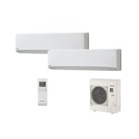 パナソニック [PA-P140K7HDBX＋分岐管] 業務用エアコン 壁掛形 XEPHY Eco エコナビ(ワイヤレス) 同時ツイン P140形 5.0馬力 三相200V ♪