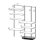 画像1: 藤山 KS1560CL346B Fitrack×乾太くん専用台 乾太くん専用台セット フィットラック W1515×H1979 (1)